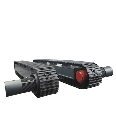 10-35tonas de motor eléctrico de acero de conducción de la pista de tren del chasis de rastreo para la excavadora de la plataforma de perforación del triturador
