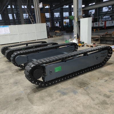 TR600 Carga útil personalizada de 120 kg Todo terreno Control remoto Chasis de rastreo de goma para robot UGV