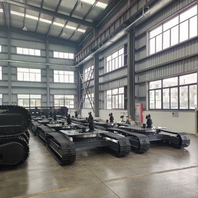 Minería de energía 10T Chasis de tren de caucho personalizado para vehículos de rastreo