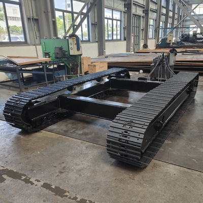 Tiendas de materiales de construcción Bajocarril de vía de acero Chasis de rastreo con motor hidráulico