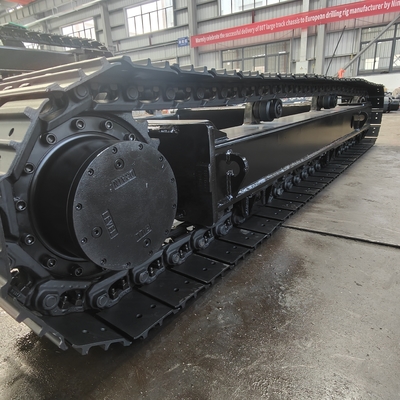 Tiendas de materiales de construcción Bajocarril de vía de acero Chasis de rastreo con motor hidráulico