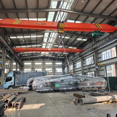 Tiendas de materiales de construcción Bajocarril de vía de acero Chasis de rastreo con motor hidráulico