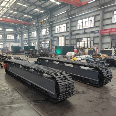 10-35tonas de motor eléctrico de acero de conducción de la pista de tren del chasis de rastreo para la excavadora de la plataforma de perforación del triturador