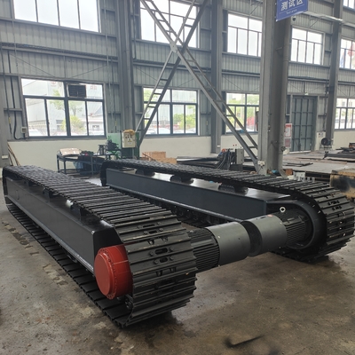 10-35tonas de motor eléctrico de acero de conducción de la pista de tren del chasis de rastreo para la excavadora de la plataforma de perforación del triturador