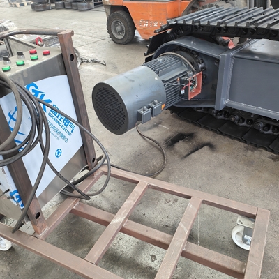10-35tonas de motor eléctrico de acero de conducción de la pista de tren del chasis de rastreo para la excavadora de la plataforma de perforación del triturador