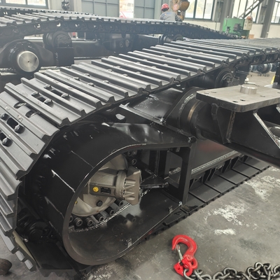 Bajocarril de trayectoria de acero 30T 50T 60T 80T personalizado para trituradora de plataforma de perforación