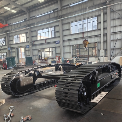 Bajocarril de trayectoria de acero 30T 50T 60T 80T personalizado para trituradora de plataforma de perforación