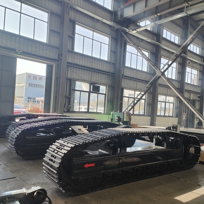 Bajocarril de trayectoria de acero 30T 50T 60T 80T personalizado para trituradora de plataforma de perforación