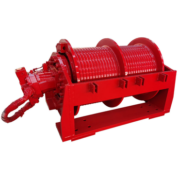Grado industrial 0-650KN Capacidad de motor hidráulico Torbellino de tambor doble para industriales