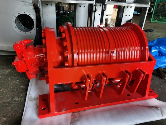 Grado industrial 0-650KN Capacidad de motor hidráulico Torbellino de tambor doble para industriales
