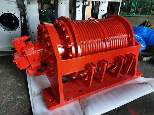 Grado industrial 0-650KN Capacidad de motor hidráulico Torbellino de tambor doble para industriales