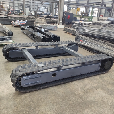 2 toneladas 3 toneladas 4 toneladas 6 toneladas 8 toneladas 10 toneladas Chasis de tren de tren de caucho de acero para excavadoras