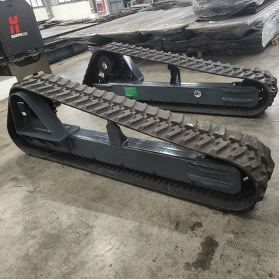 Talleres de reparación de maquinaria Todo terreno Chasis de tren de tren de caucho de acero personalizado