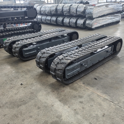 Chasis de tren de caucho de acero para la planta de fabricación de mini excavadoras de rastreo