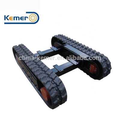 KRT3000 Mini Chasis de pista de caucho, carrocería de pista de rastreo para equipos de transporte de carga pequeña