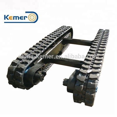 KRT3000 Mini Chasis de pista de caucho, carrocería de pista de rastreo para equipos de transporte de carga pequeña