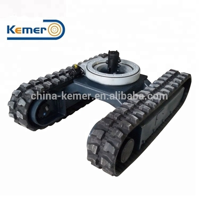 KRT3000 Mini Chasis de pista de caucho, carrocería de pista de rastreo para equipos de transporte de carga pequeña