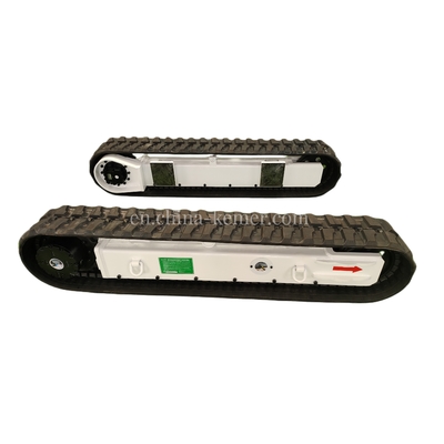 Bajocarril de caucho personalizable para carga y chasis de equipos de transporte