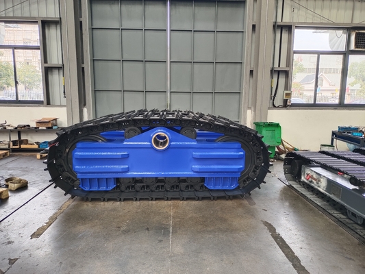 Chasis de vía de tracción equipado con motor de viaje para una capacidad de carga de 80 toneladas personalizable