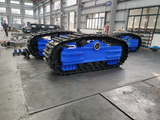 Chasis de vía de tracción equipado con motor de viaje para una capacidad de carga de 80 toneladas personalizable