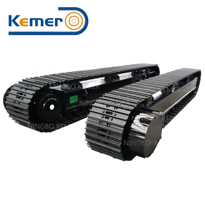 Bajocarril de vías de acero con transmisión hidráulica para trituradoras de excavadoras y equipos de perforación