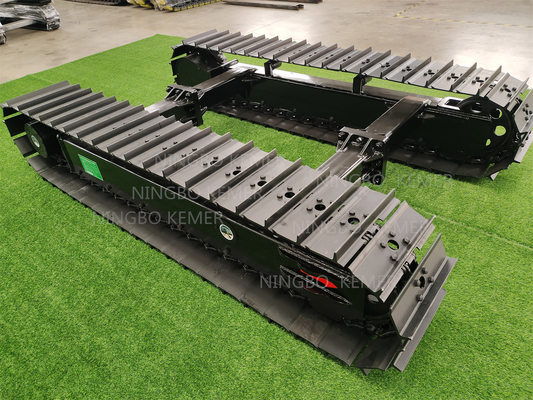 Bajocarril de vigas transversales y de acero inoxidable personalizado para trituradoras de excavadoras