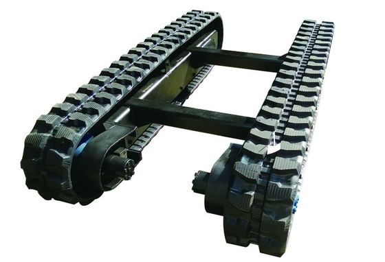 Chasis de caucho de 6 toneladas para talleres de materiales de construcción y velocidad de 0-3.8 km/h