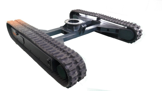 Chasis de caucho de 6 toneladas para talleres de materiales de construcción y velocidad de 0-3.8 km/h