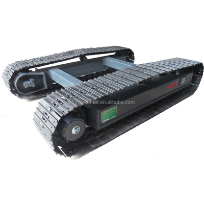 Bajocarril de vía de acero con accionamiento hidráulico flexible para una adaptabilidad al terreno suave