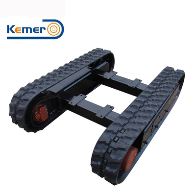 Bajocarril de caucho personalizable para miniexcavadoras KEMER Negro o según las necesidades